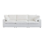 Sky Cloud Sectional Sofa | Pet-Friendly Cover 120-Inch Linen Sleepers 3-Seaters