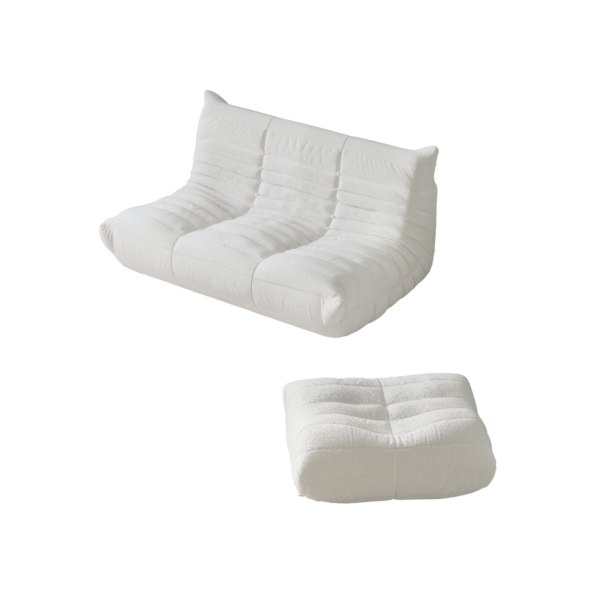 Caterpillar | Floor Sofa-Lazy 2-piece Sofa Set (for 2-3)