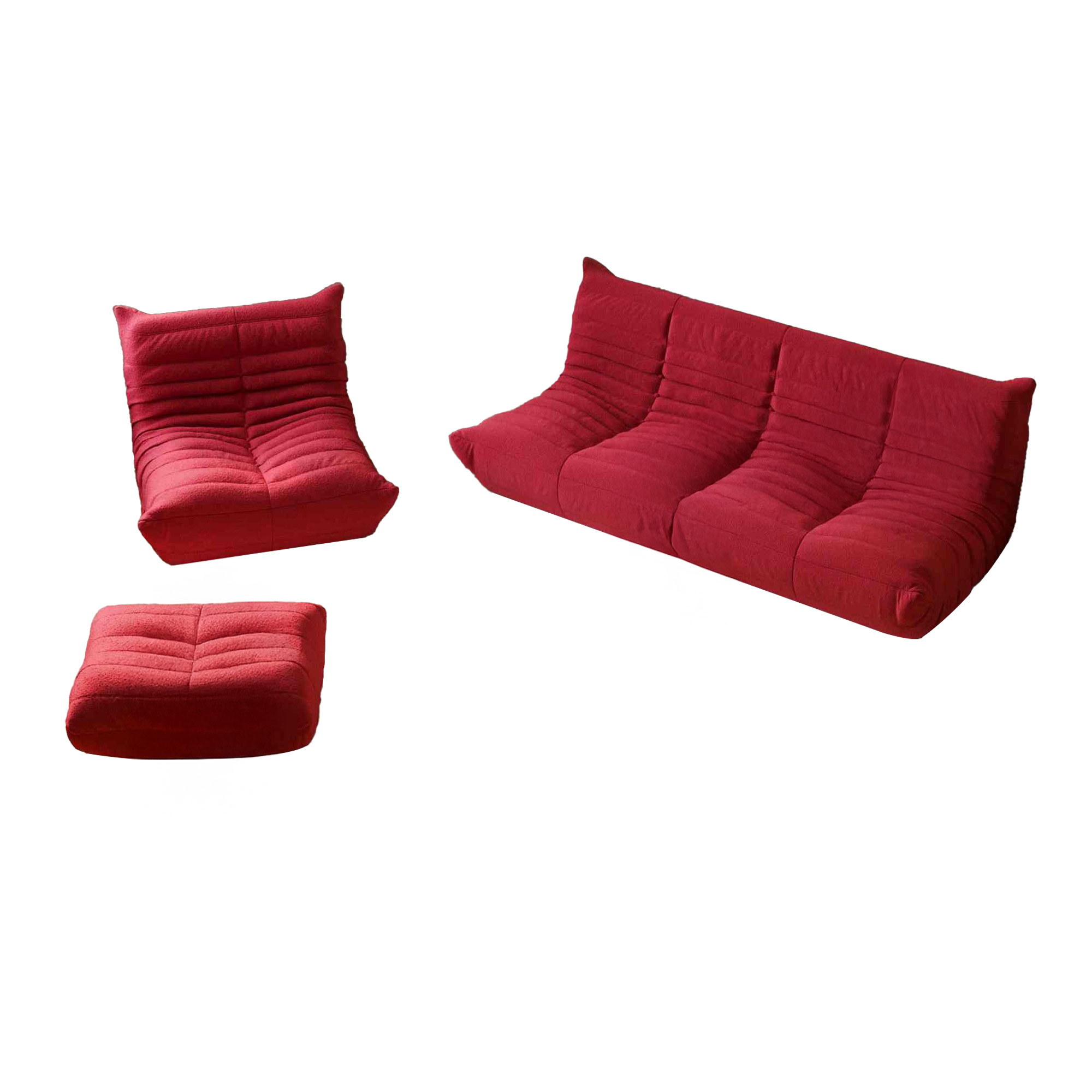 Caterpillar | Floor Sofa-Lazy 3-piece Sofa Set