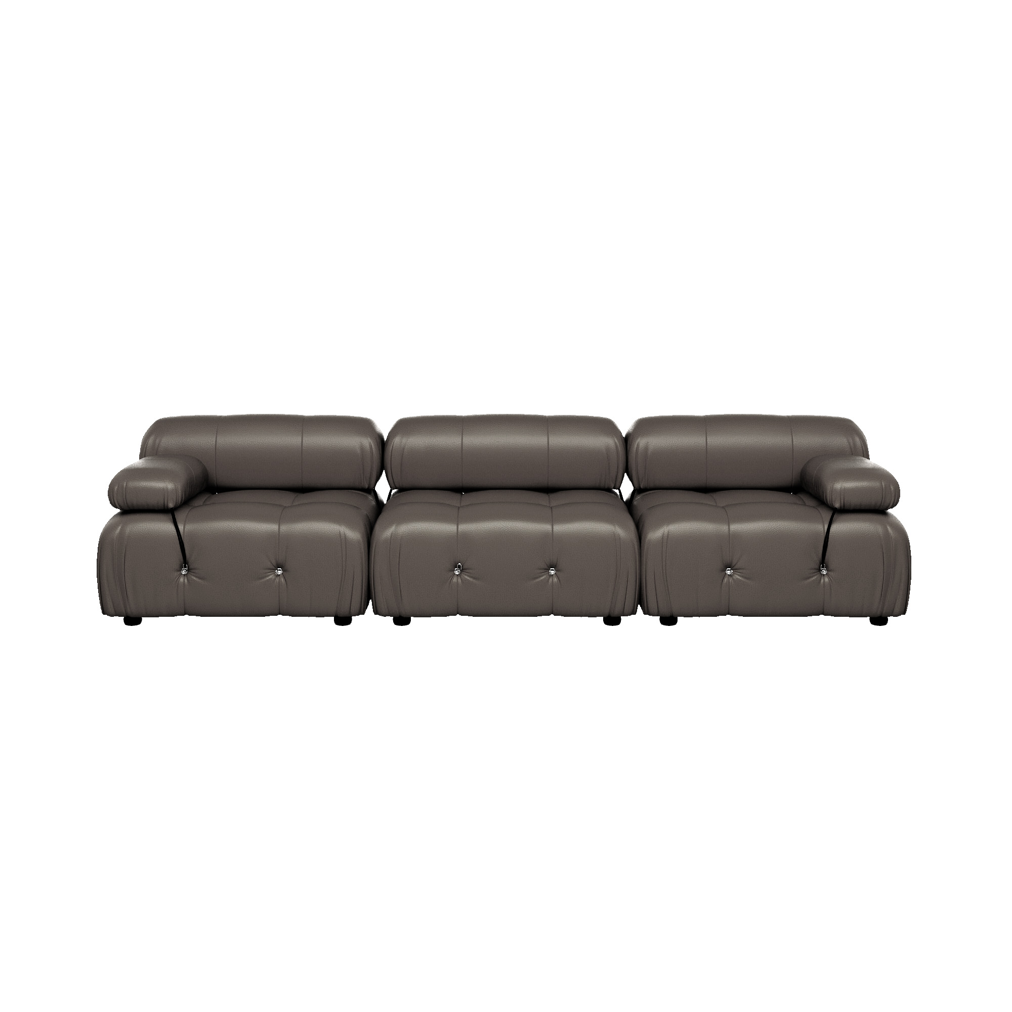 Urban Classic | 103.95″ 3-Seater Leather Sectional Sofa Anti-scratch Water Resistant