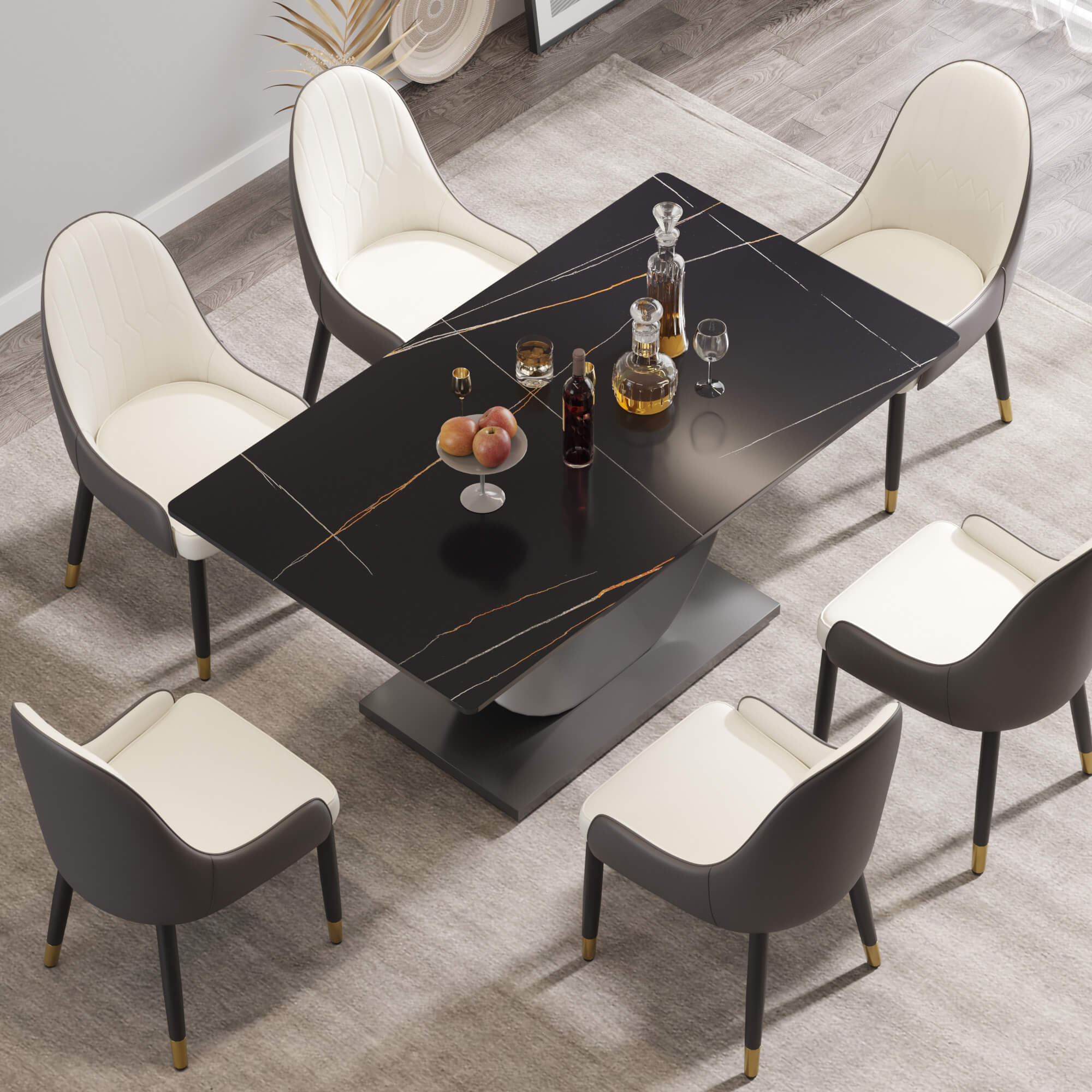 Mezzaluna 63-70.84 Inches Dining Table