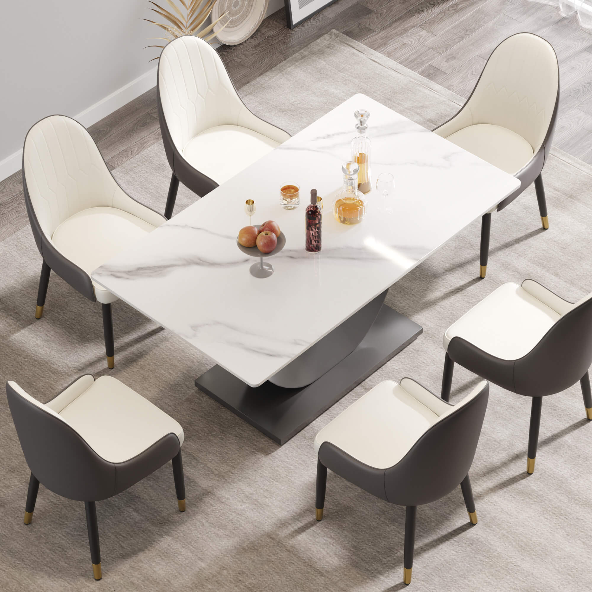 Mezzaluna 63-70.84 Inches Dining Table