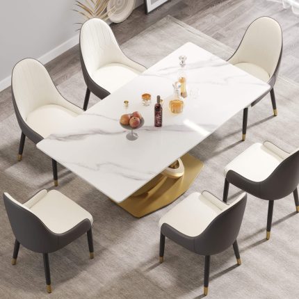 white dining table L8