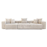 Pixel Modern Modular Sofa | Modular Flexibility 142-Inch Corduroy Sleepers 3-Seaters