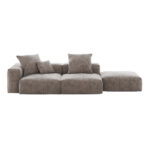 Pixel Modern Modular Sofa | Comfort Relaxation Corduroy Chaise Sectionals 3-Seaters