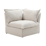 Sky Classic Linen Cloud Sofa | Pet-Friendly Cover 43-Inch Linen Single Sofa 1-Seaters