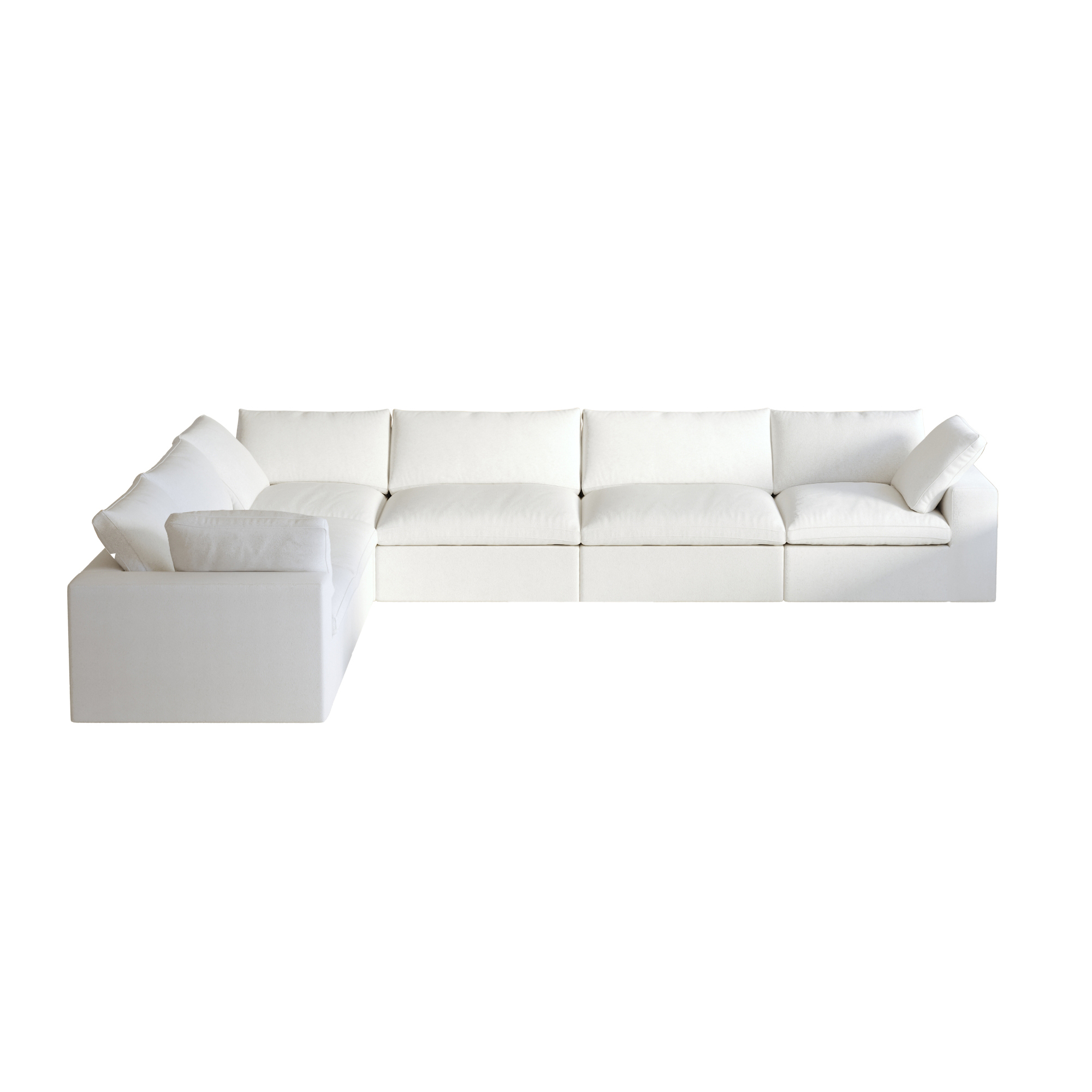 Sky Cloud | 160.6″ 6-Seat Corner Sectional Armrest Sofa Set