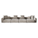 Pixel Modern Modular Sofa | Pet-Friendly 181-Inch Corduroy Sleepers 4-Seaters