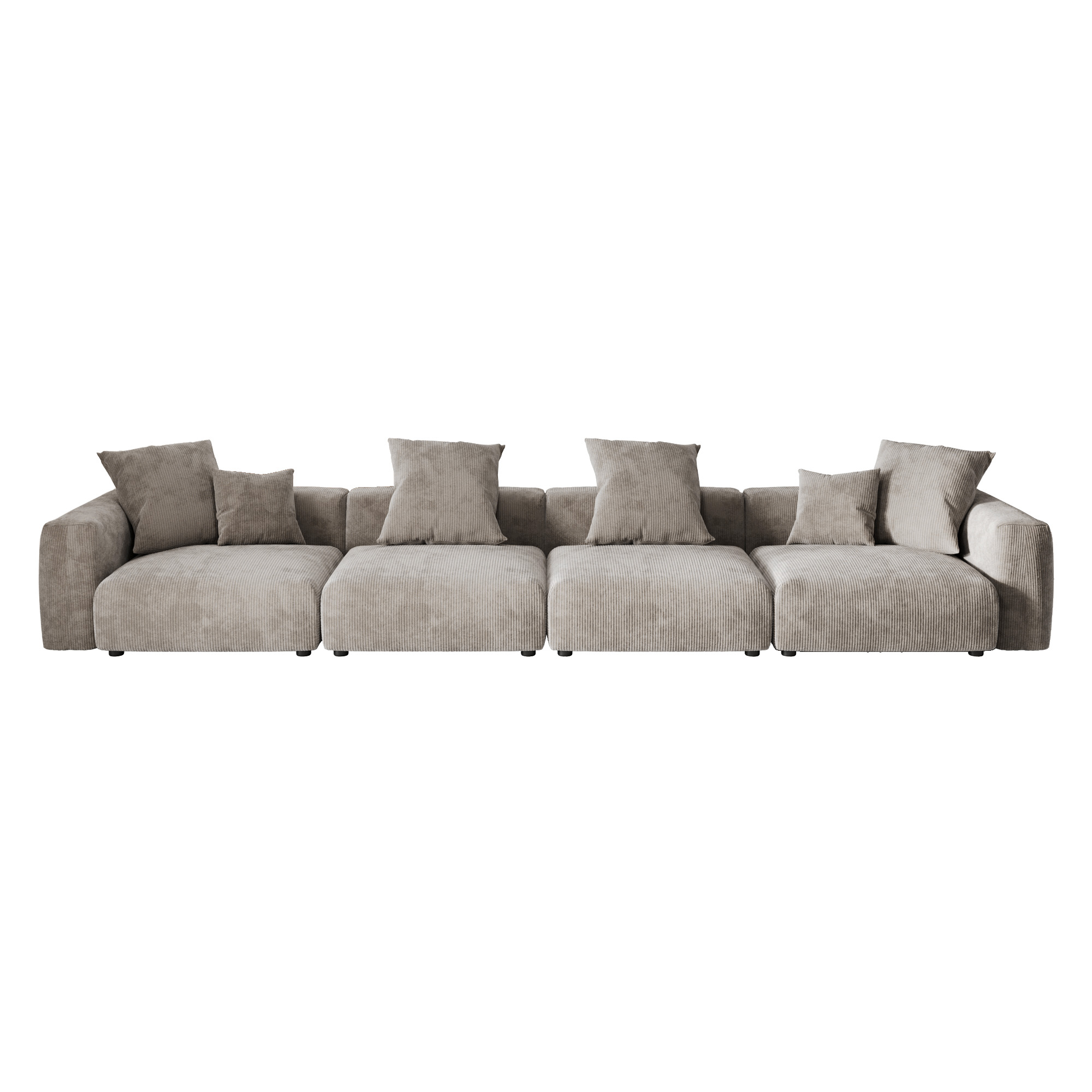 Pixel Modern | 181.10″ 4-Seater Armrest Sofa Sectional Couch