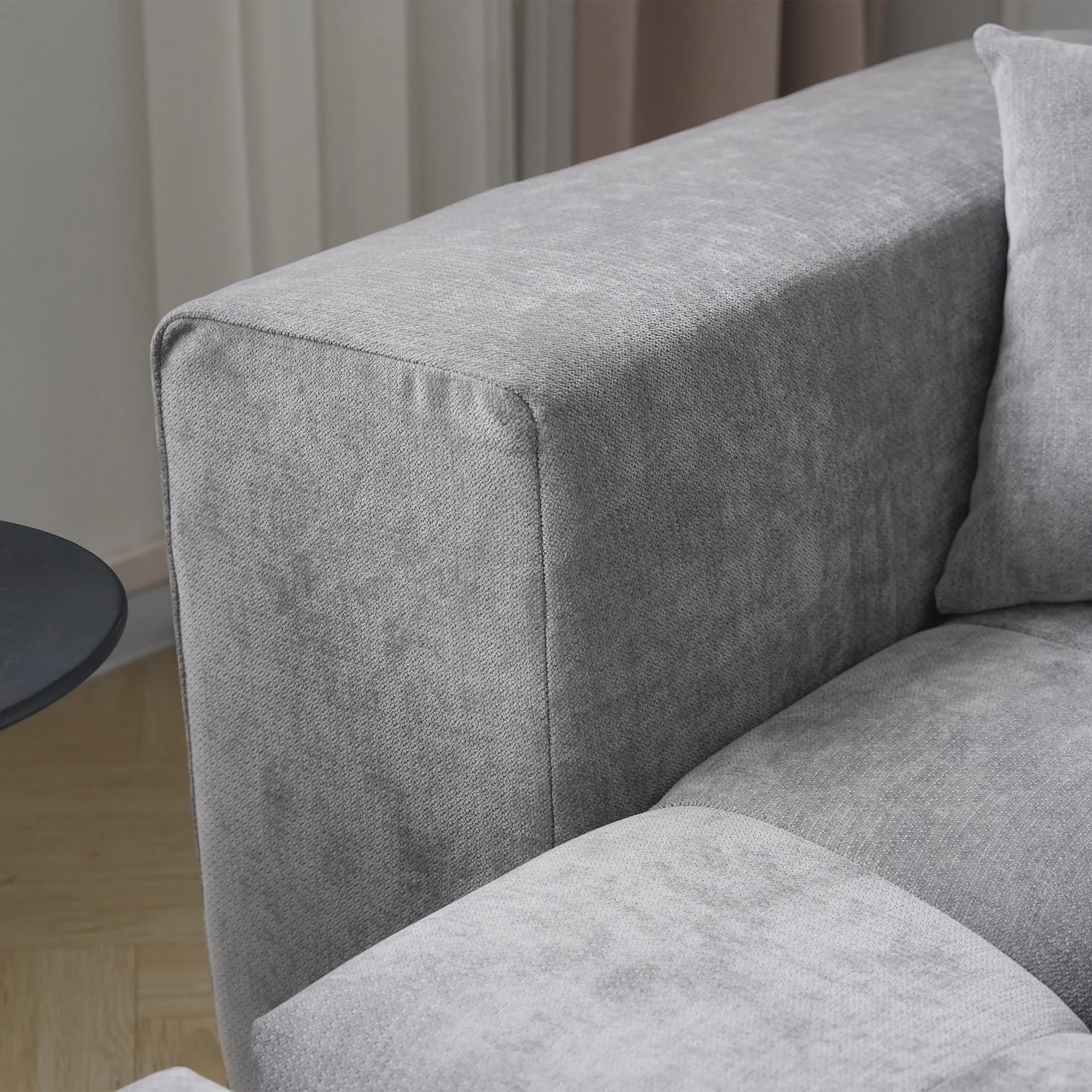 http://Pixel%20Classic%20Modular%20Sectional%20Grey%20Sofa%20Details%20(17)