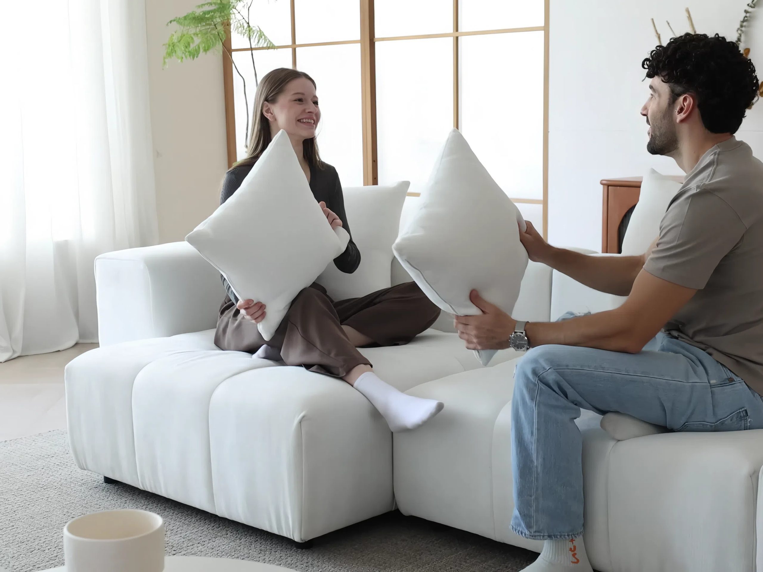 Pixel Classic Modular Sofa | 119.27″ 3-Seater Sofa Chaise Lounge