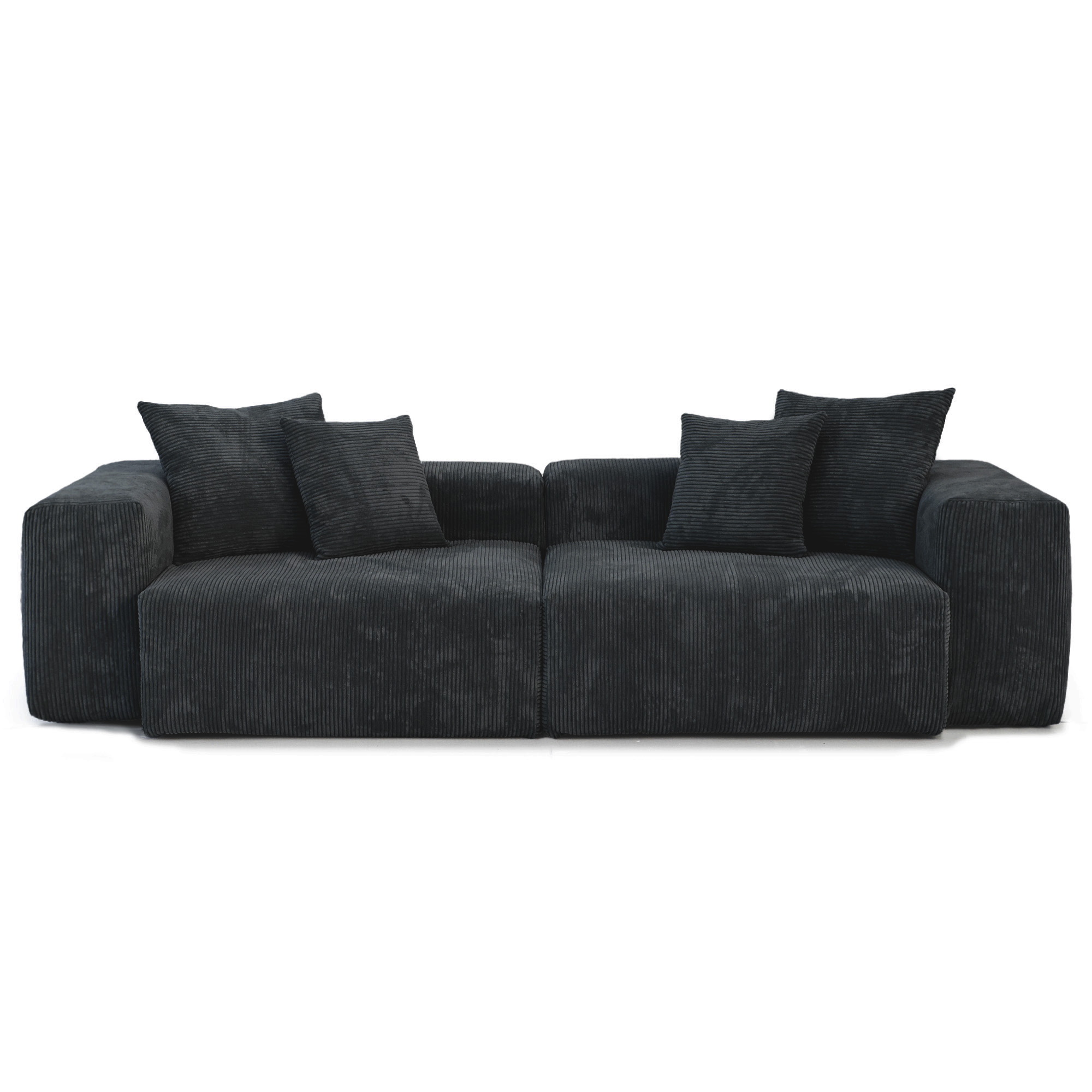 Pixel Modern Modular Sofa | Corduroy Slipcovers – Replacement Covers Only
