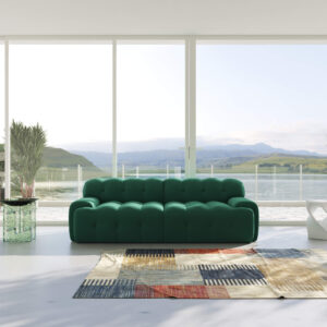 Bubble | Green The Curve Modular 3D Knitted Sofa