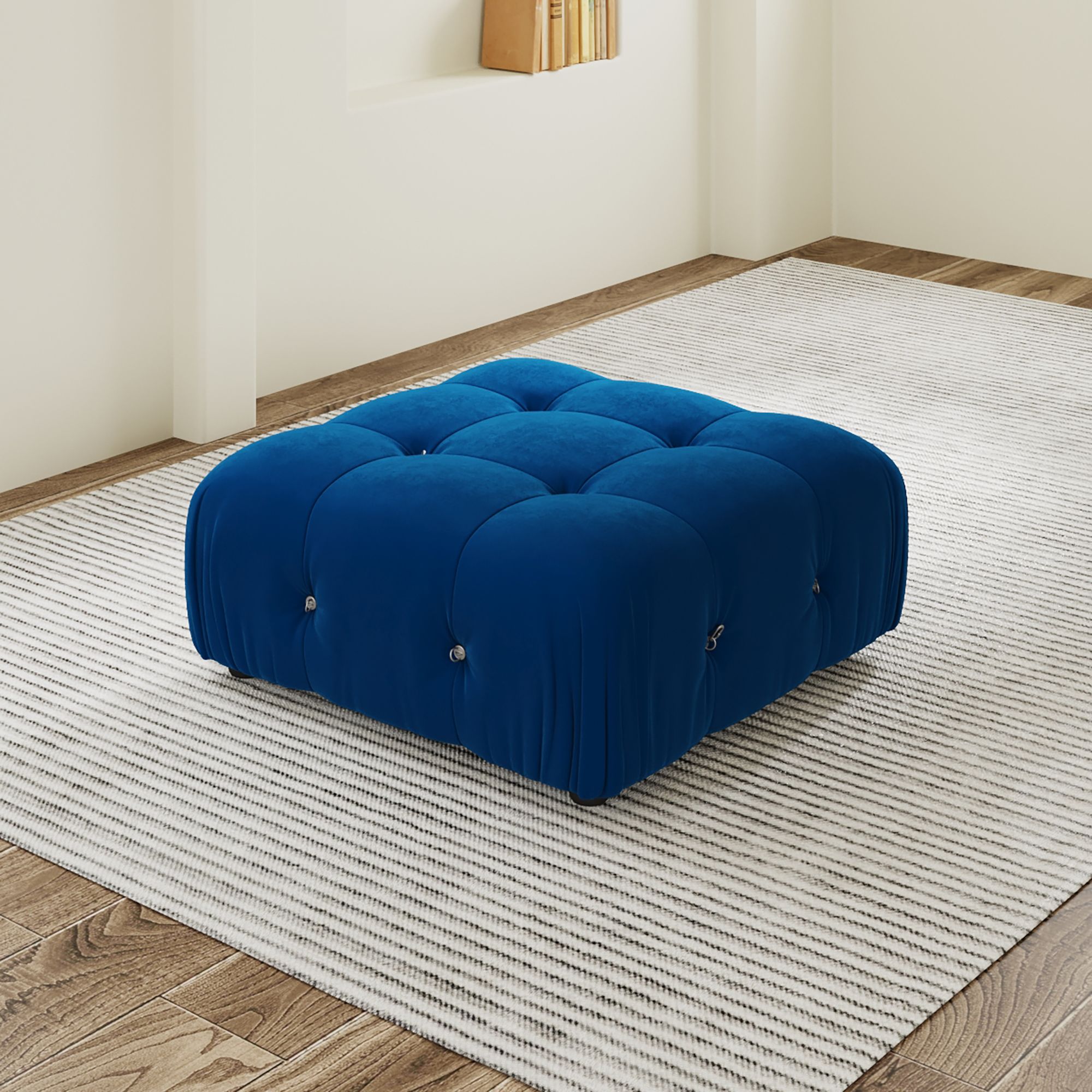 Urban Classic | 34.65″ Single Ottoman For Velvet Sectional Sofa