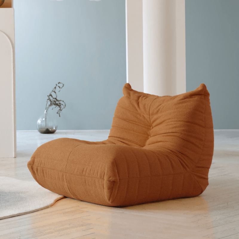 Caterpillar single sofa in brown