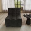 131 floor sofa black single seat 01