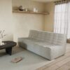 131 floor sofa grey 3-seater side