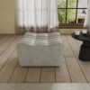 131 floor sofa grey single ottoman 01