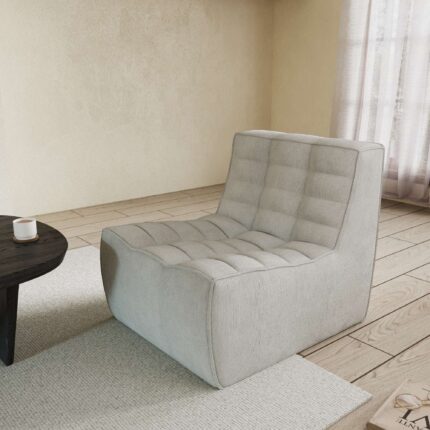 131 floor sofa grey single seat side