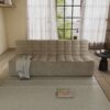 131 floor sofa khaki 3-seater 01