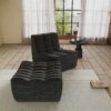 131BK-waffle single sofa with ottoman 02