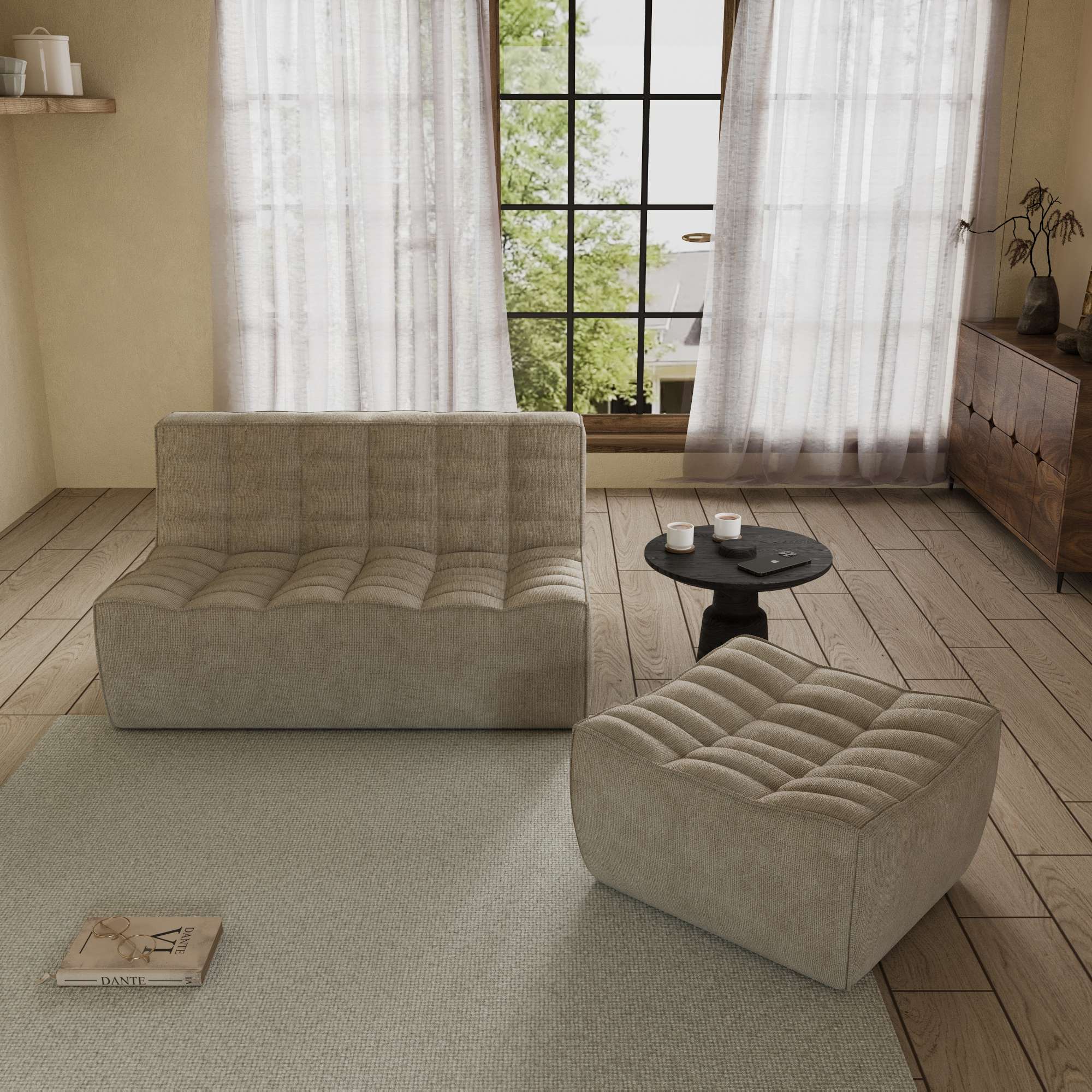 131KH-waffle sofa loveseat with ottoman 02