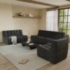 131black-waffle sofa 3 Seater Lazy Set(12)