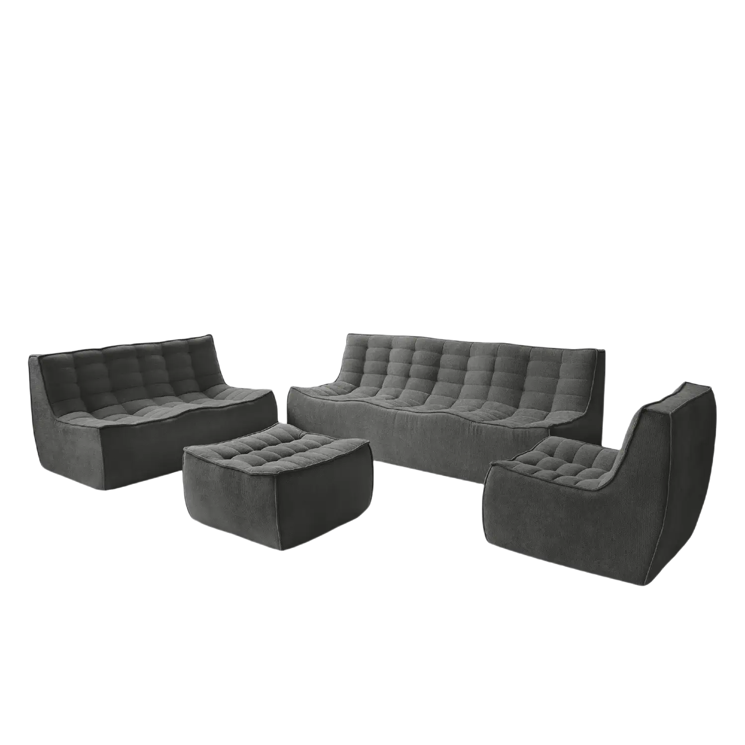 Comfort Relaxation Waffle Sofa Sets 7-Seaters