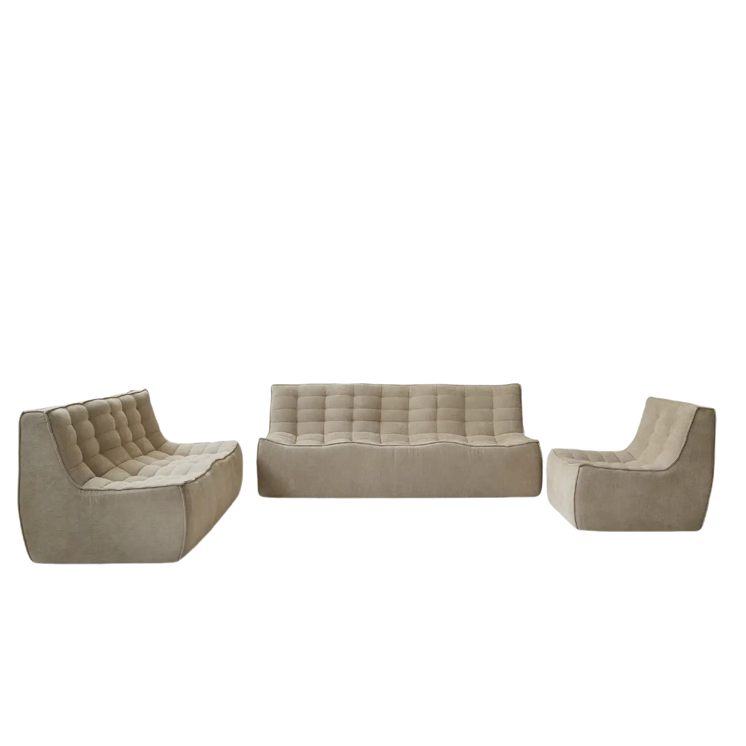 Cozy Comfort Waffle Sofa Sets 6-Seaters