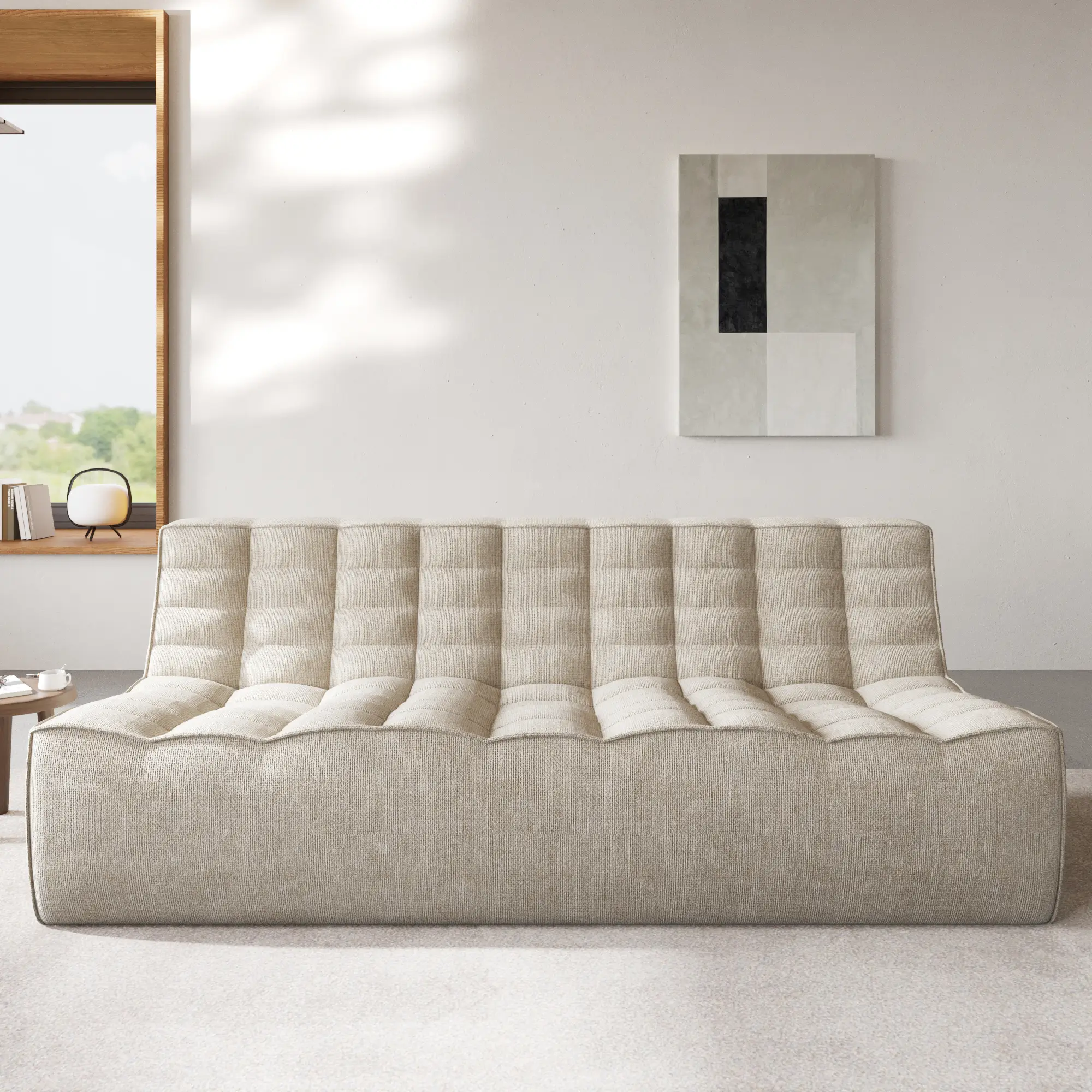 Low-Profile Waffle Sleepers 3-Seaters