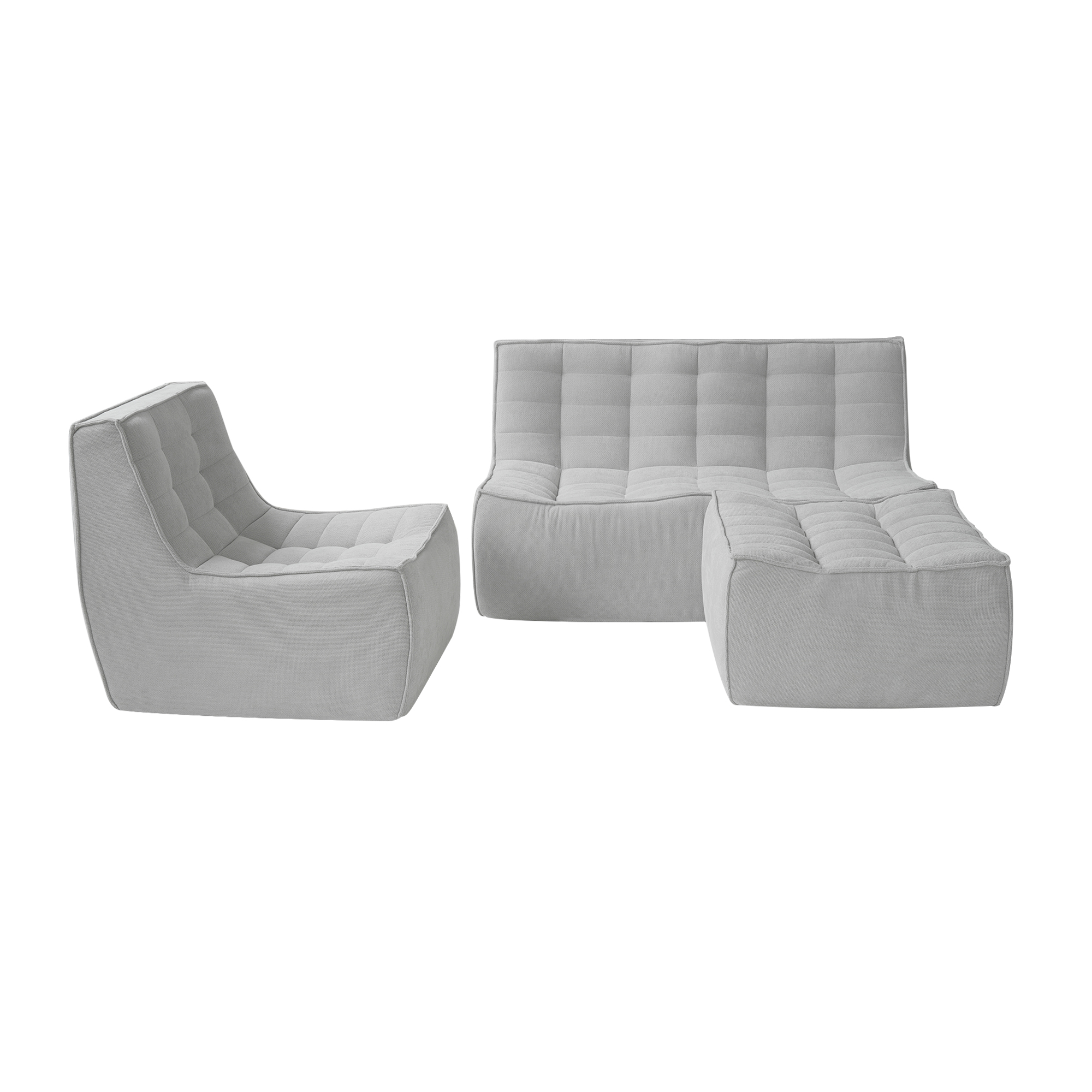 Caterpillar Classic | Waffle Floor Sofa 3 Pieces Cozy Set