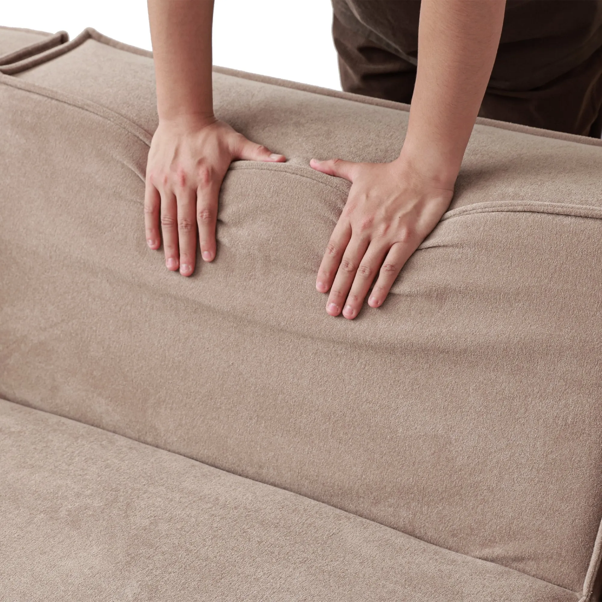 Urban Sectional Sofa | Modular Comfort Cloud Velvet Chaise Sectionals 4-Seaters