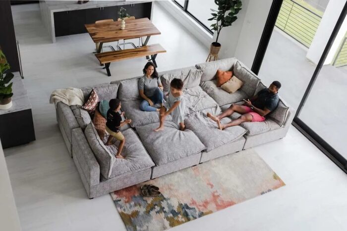 pit deep sectional sofa for family