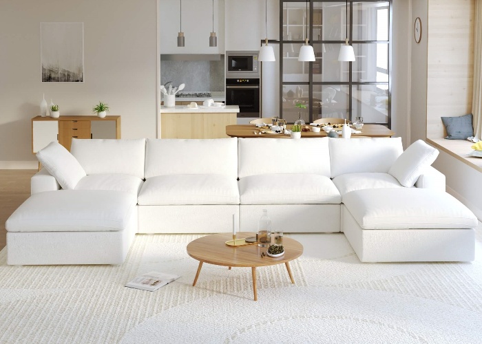 sky cloud sectional sofa U-shaped