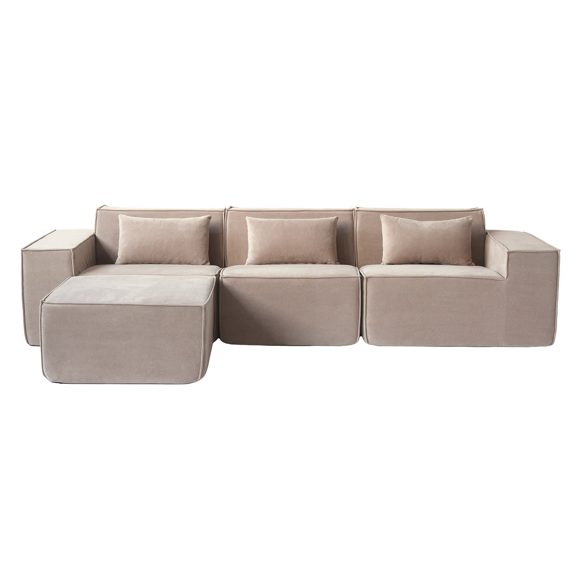 http://Urban%20Plus%20Sofa%203%20Seater%20With%20Ottoman%20130