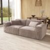 130 vita brown loveseat sofa side