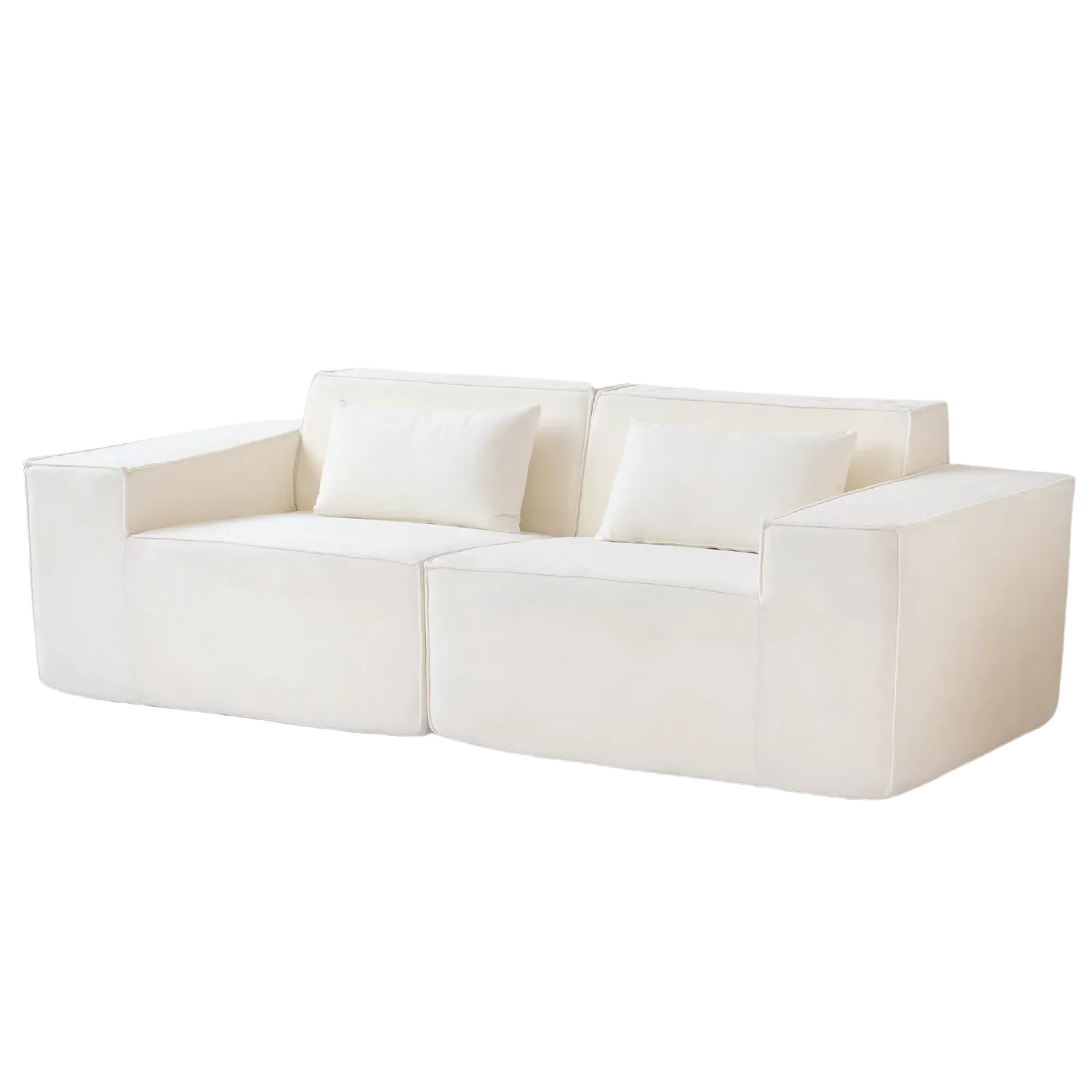 Modular Comfort Cloud Velvet Loveseats 2-Seaters
