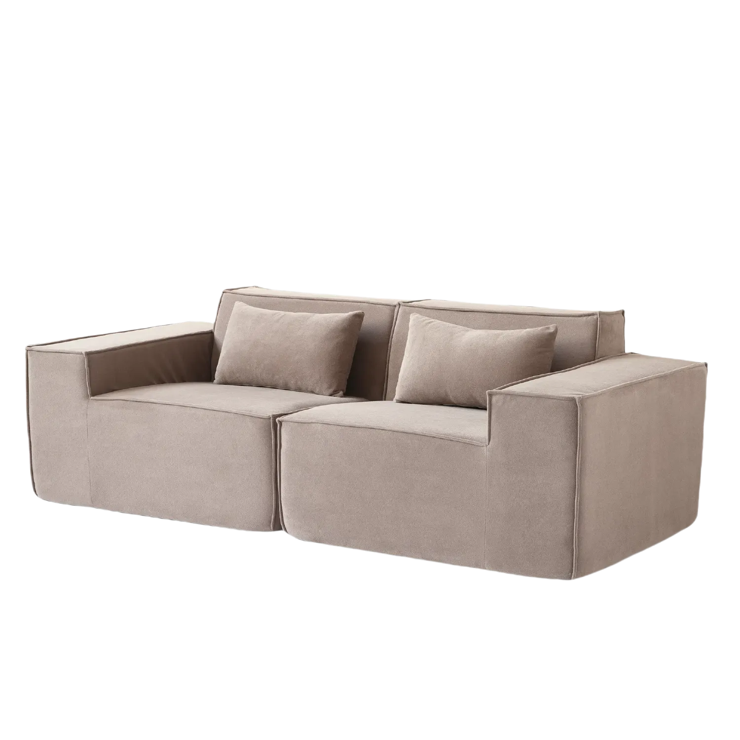 Modular Comfort Cloud Velvet Loveseats 2-Seaters