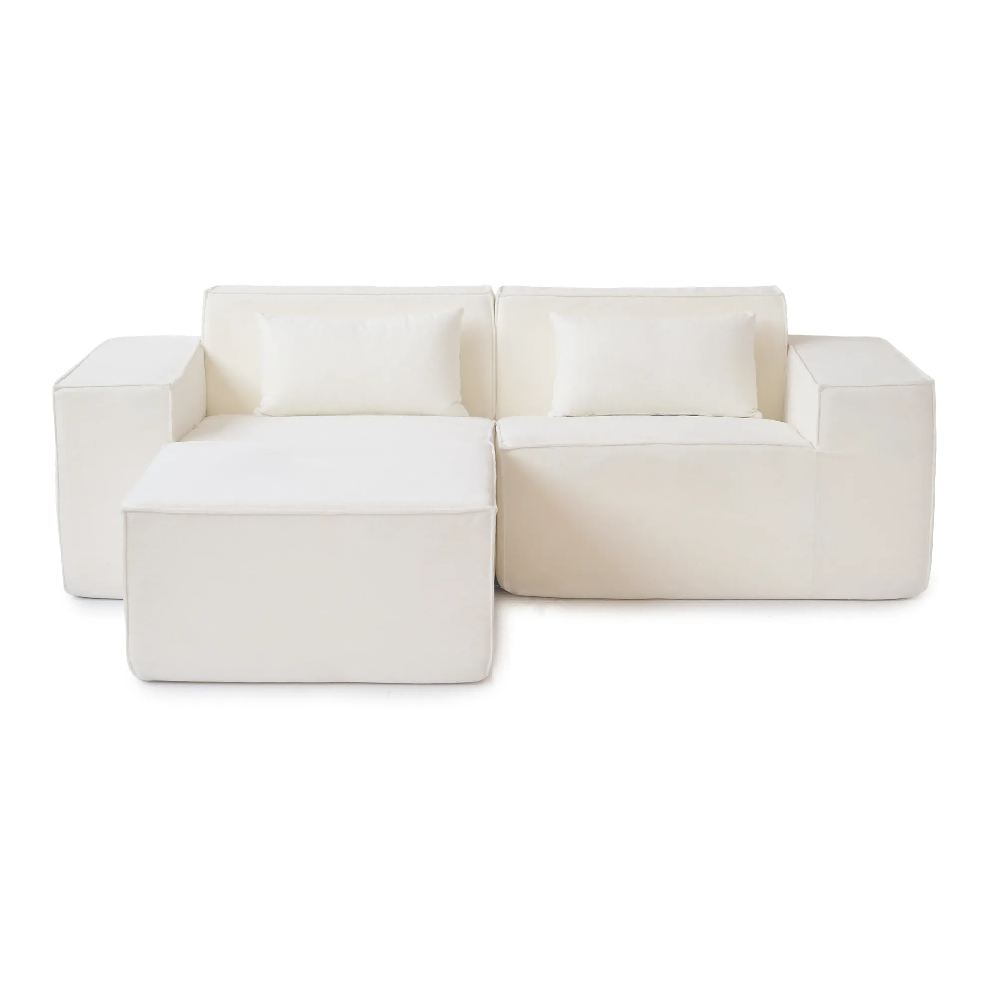http://Urban%20Plus%20Beige%20Cloud%20Velvet%20Sofa%20130(1)