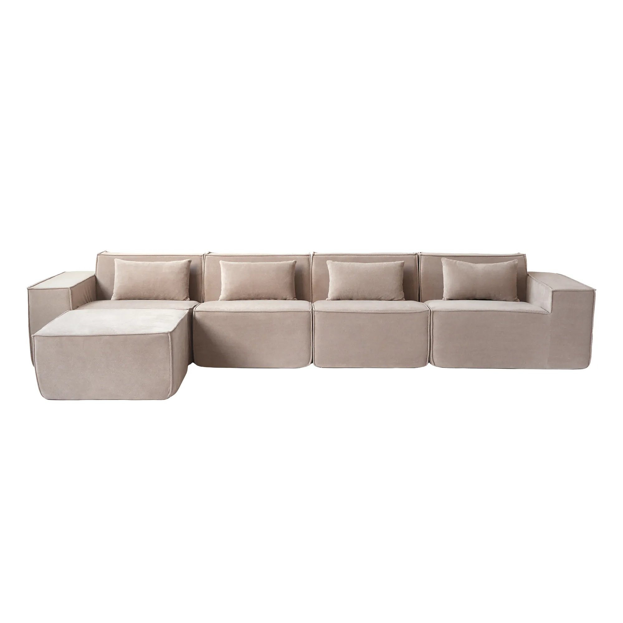 http://Urban%20Plus%20Sofa%204%20Seater%20With%20Ottoman%20L%20Shaped%20130