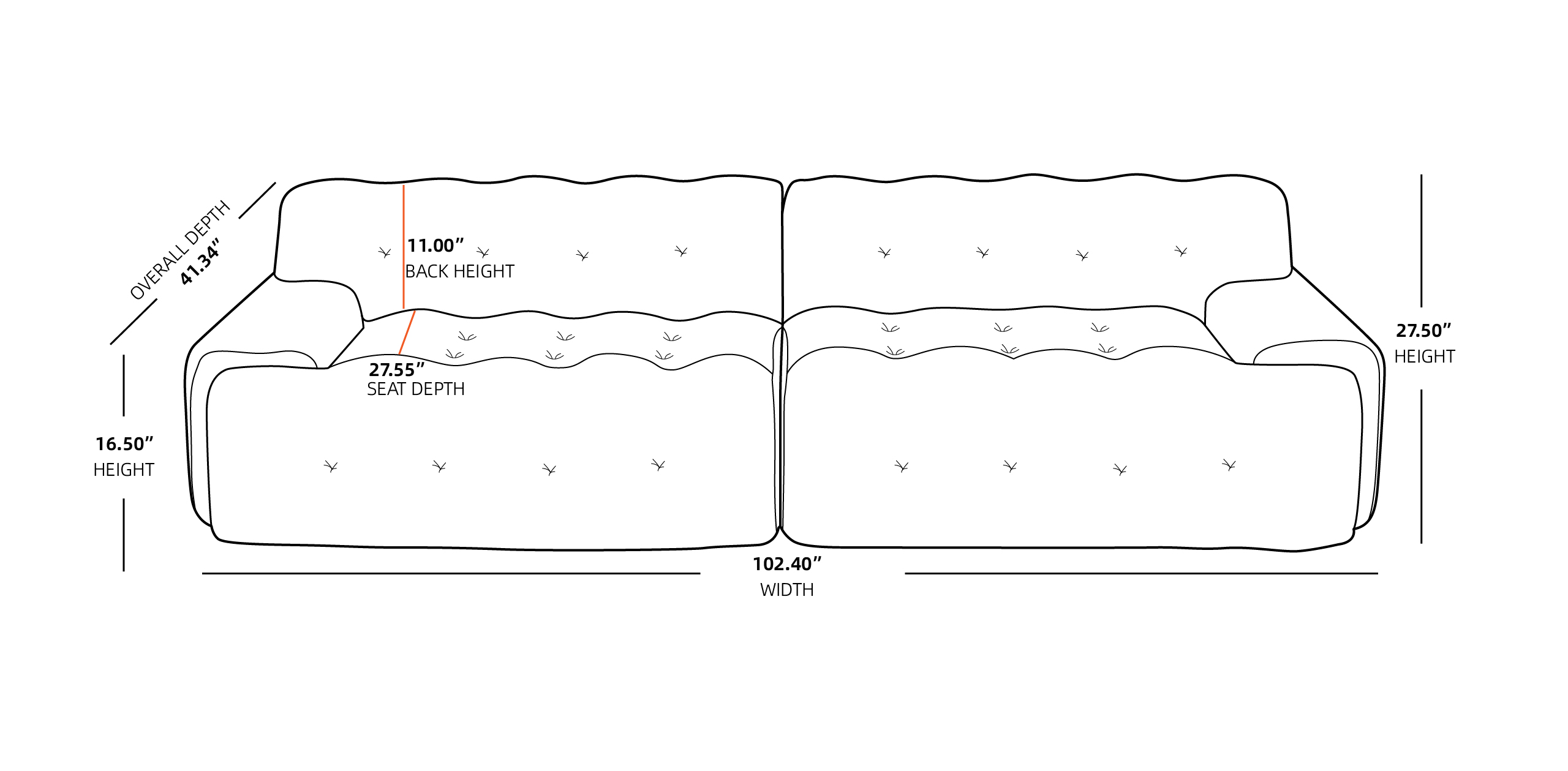 large bubble sofa dimensions