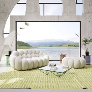 Bubble | Modular Sofa Loveseat with 1 Ottoman