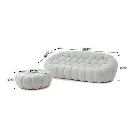 133 sofa size 3+4