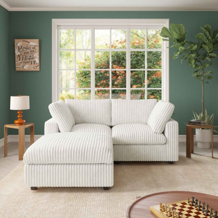 141BE loveseat with ottoman 01