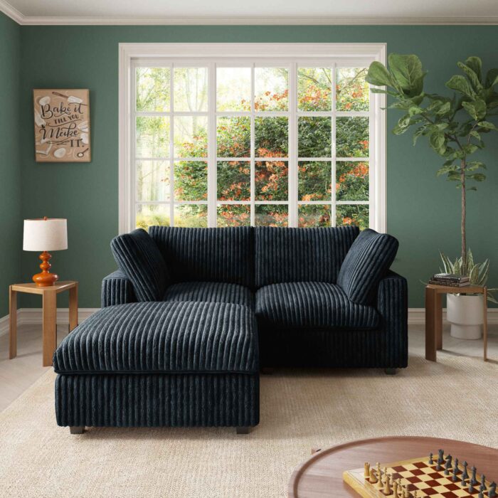 141BK loveseat with ottoman 01