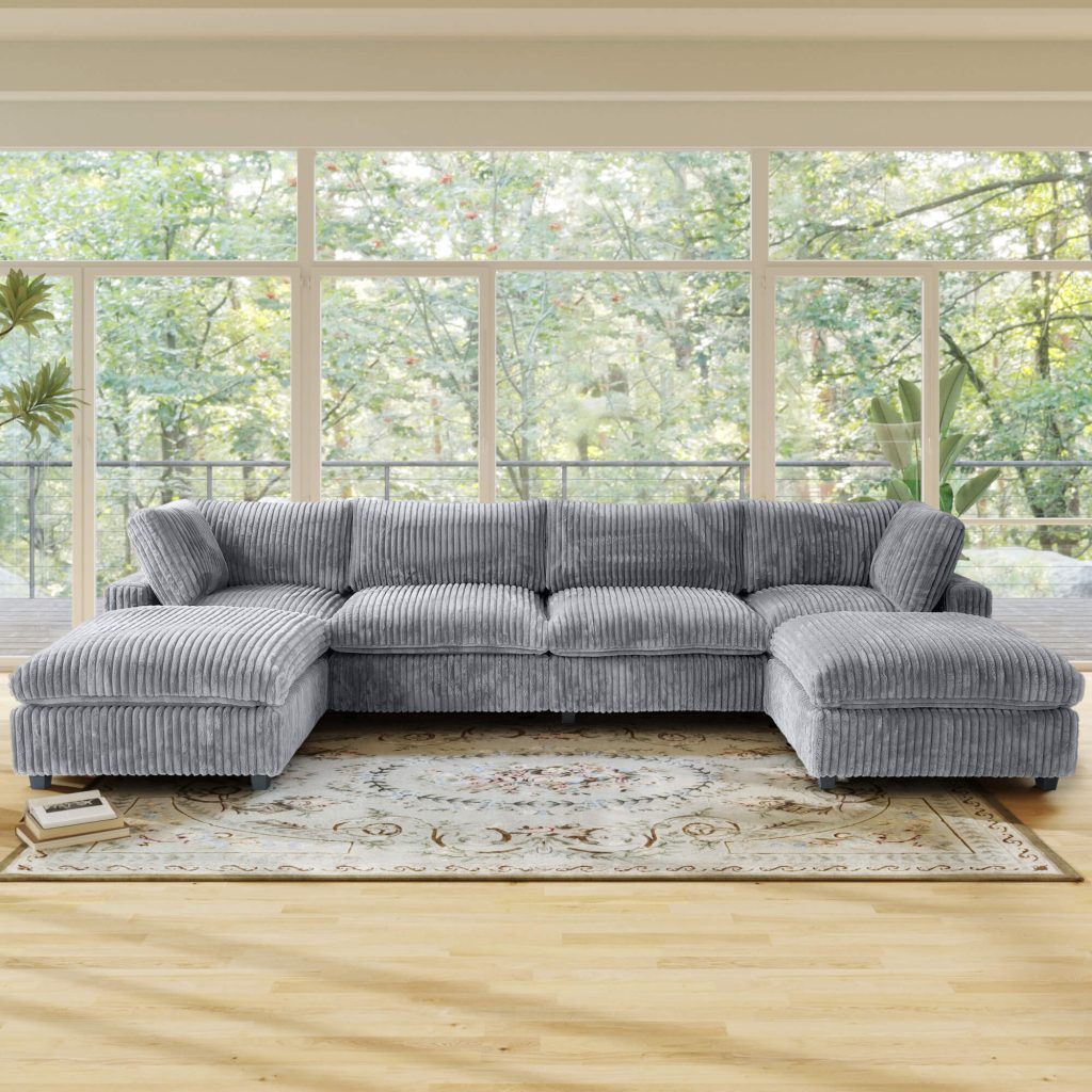 141lg Sky Cloud Pro Sectional 4 Seater U Shaped Sofa