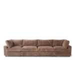 Sky Cloud Pro Sectional Sofa | Modular Cozy Plush Fabric Sleepers 4-Seaters