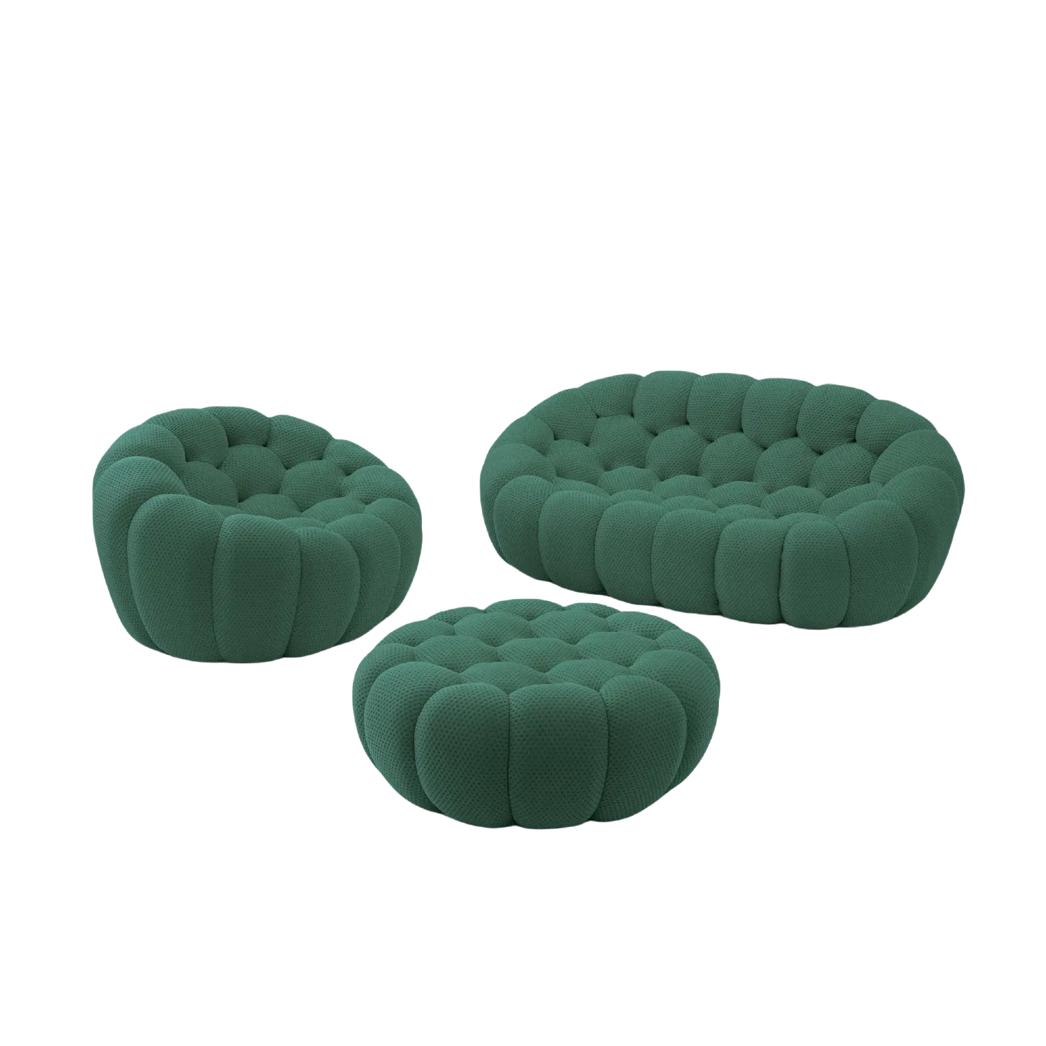 Modular Cozy 3D-Knitted Sofa Sets 3-Seaters