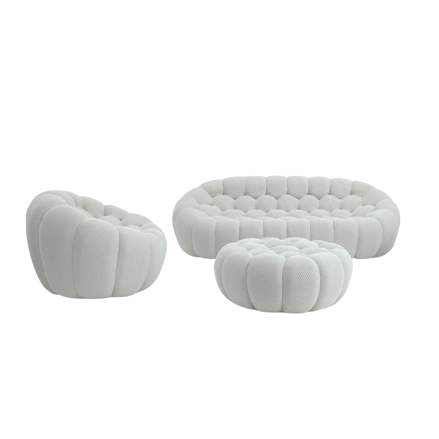 Modular Flexibility 3D-Knitted Sofa Sets 4-Seaters