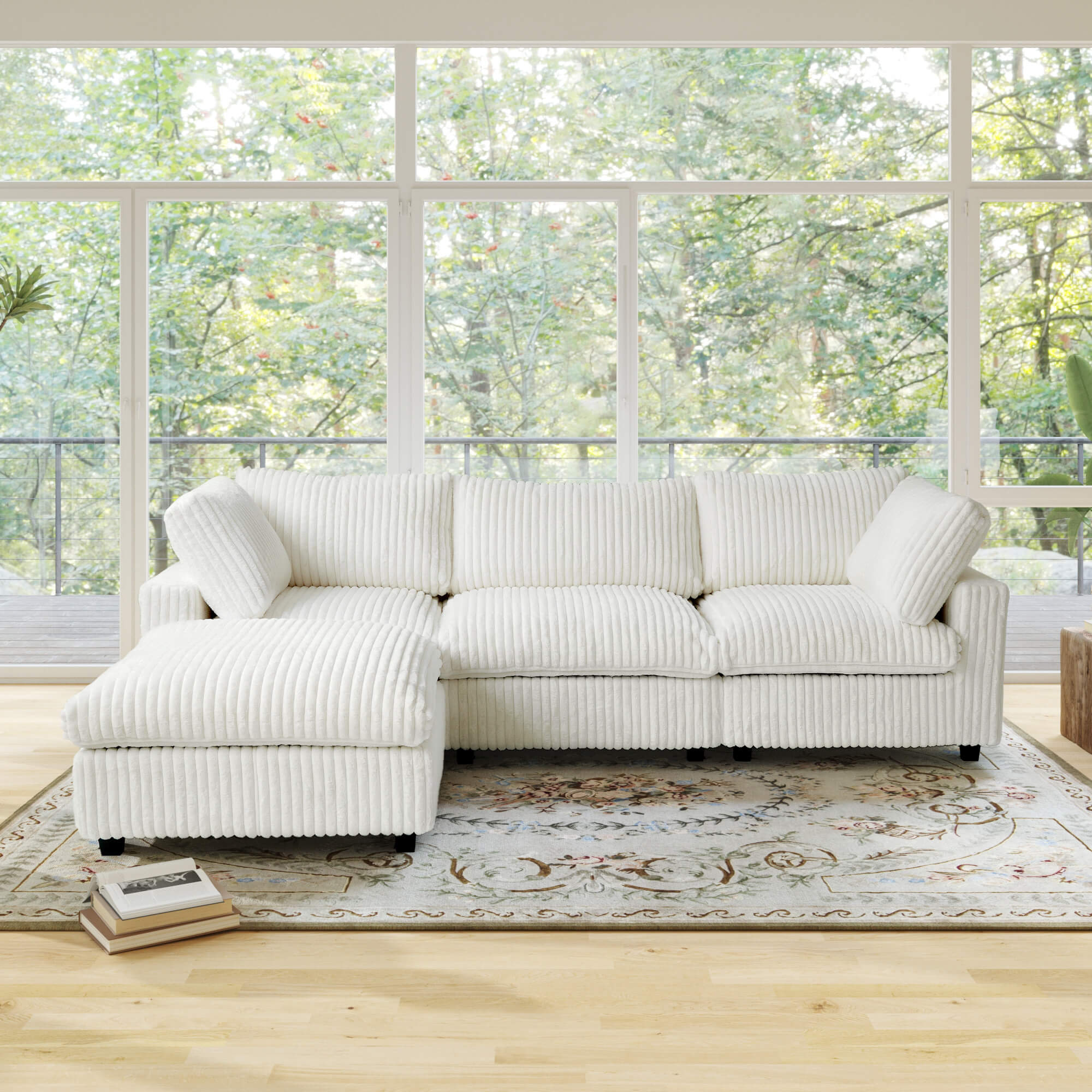 Sky Cloud Pro | Plush Sectional 3-Seater L-Shaped Sofa